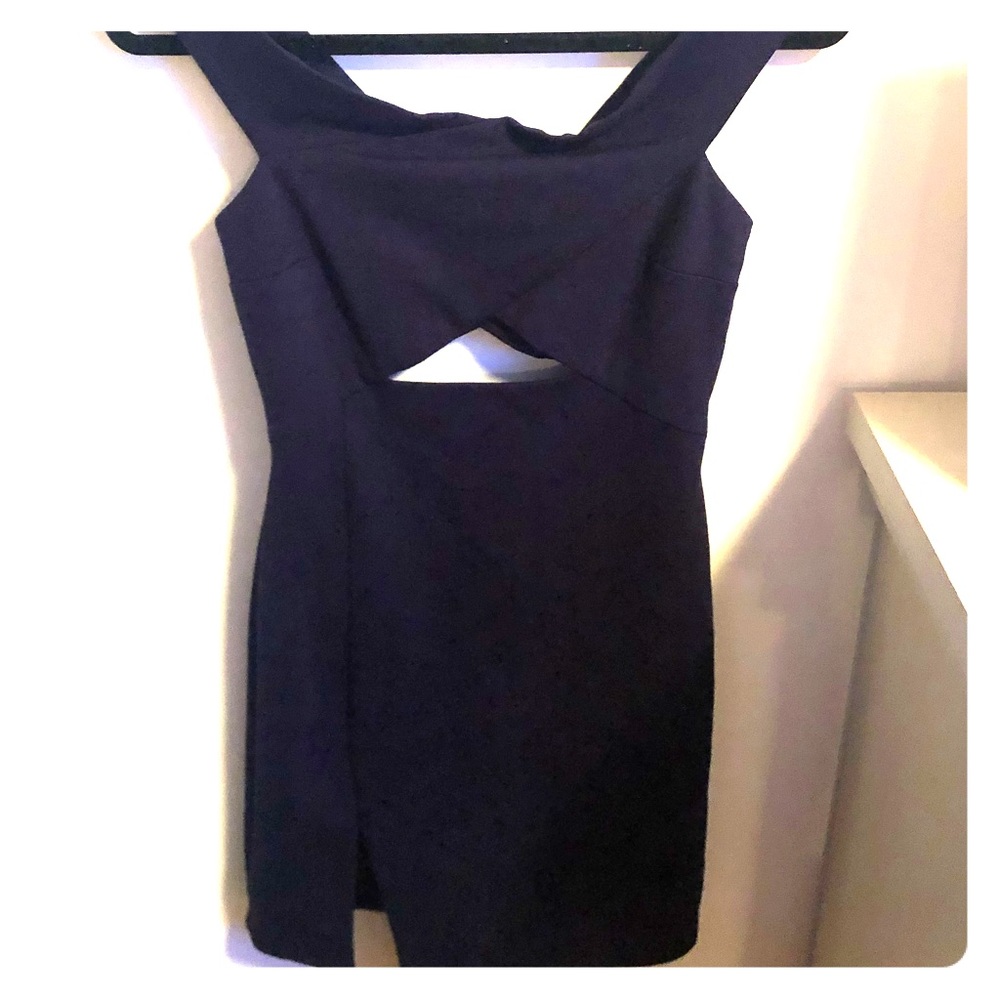 Navy blue bodycon dress